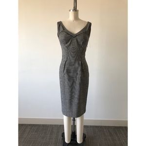 Diane Von Furstenberg Gingham black white dress